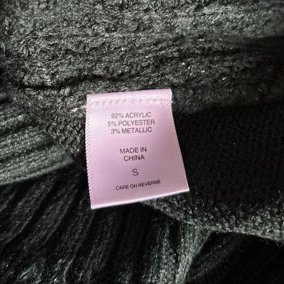 New York & Company Woman's Small Green Shimmer Cowl Neck Pullover Sweater #W - Picture 7 of 8